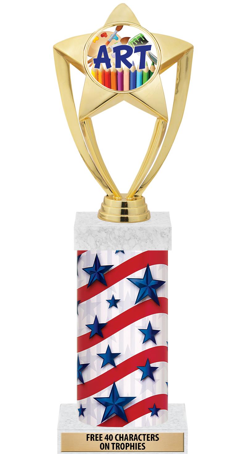 14" AMER GLORY GD FIG SQR TRP