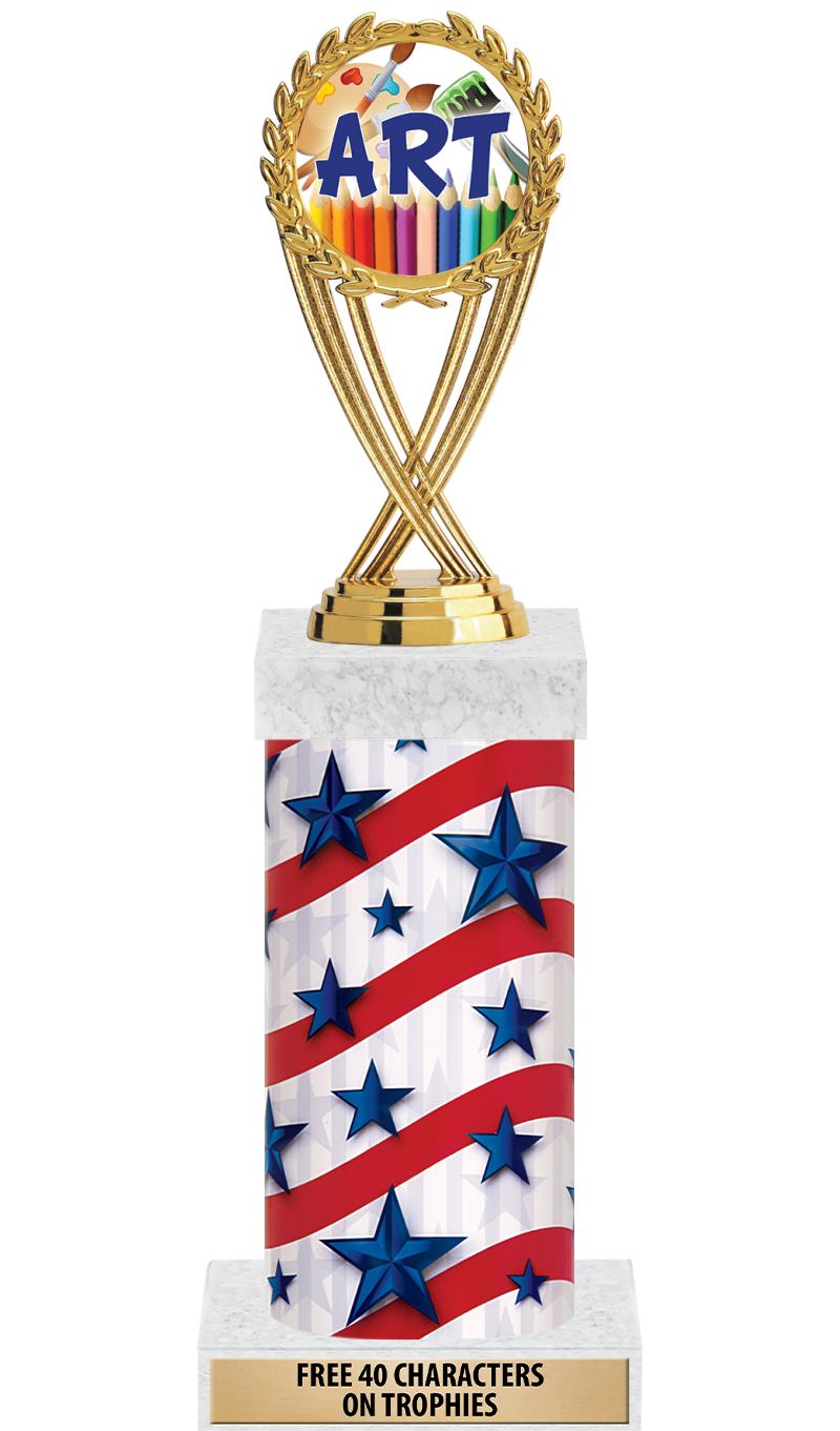 14" AMER GLORY GD FIG SQR TRP