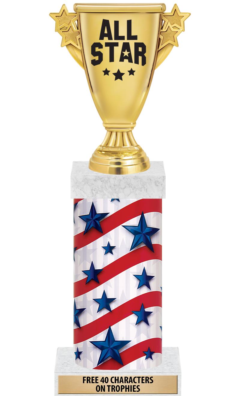 14" AMER GLORY GD FIG SQR TRP