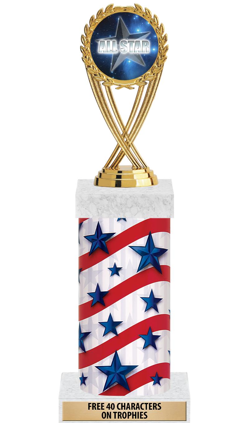 14" AMER GLORY GD FIG SQR TRP