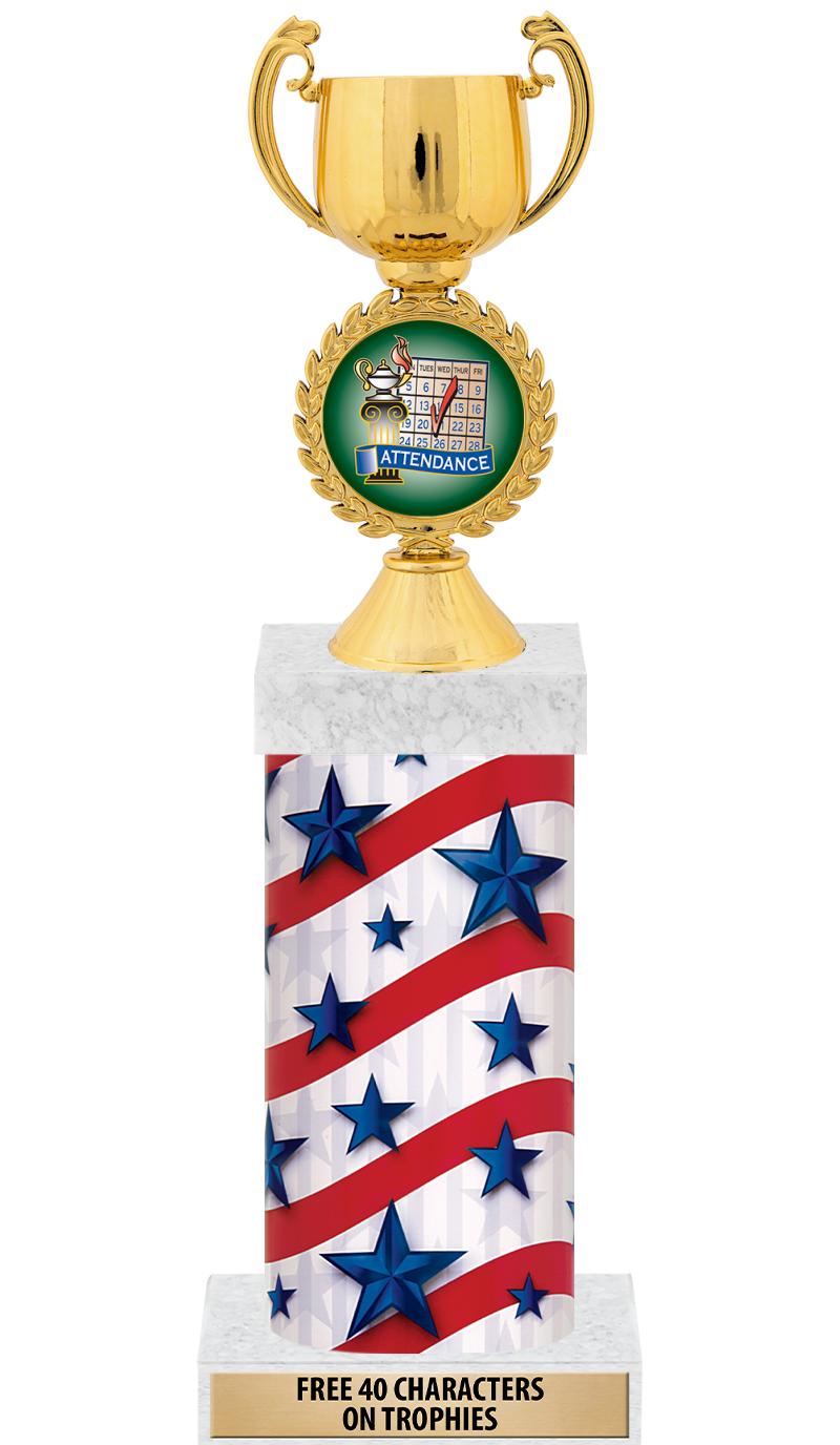 14" AMER GLORY GD FIG SQR TRP