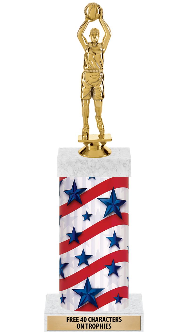 14" AMER GLORY GD FIG SQR TRP