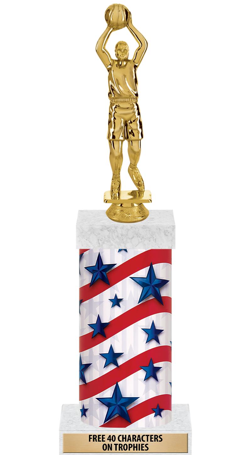 14" AMER GLORY GD FIG SQR TRP