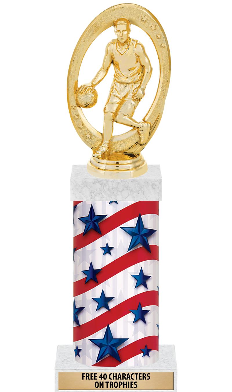 14" AMER GLORY GD FIG SQR TRP