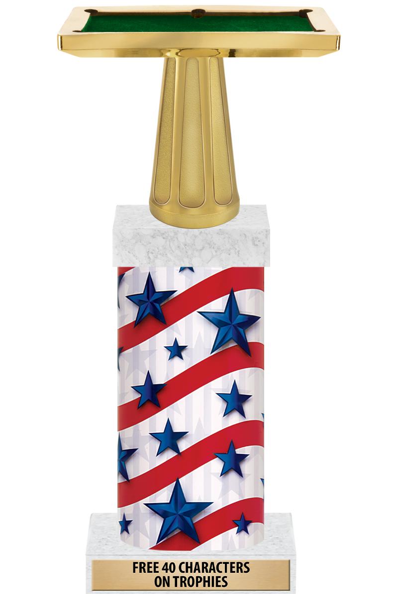 14" AMER GLORY GD FIG SQR TRP