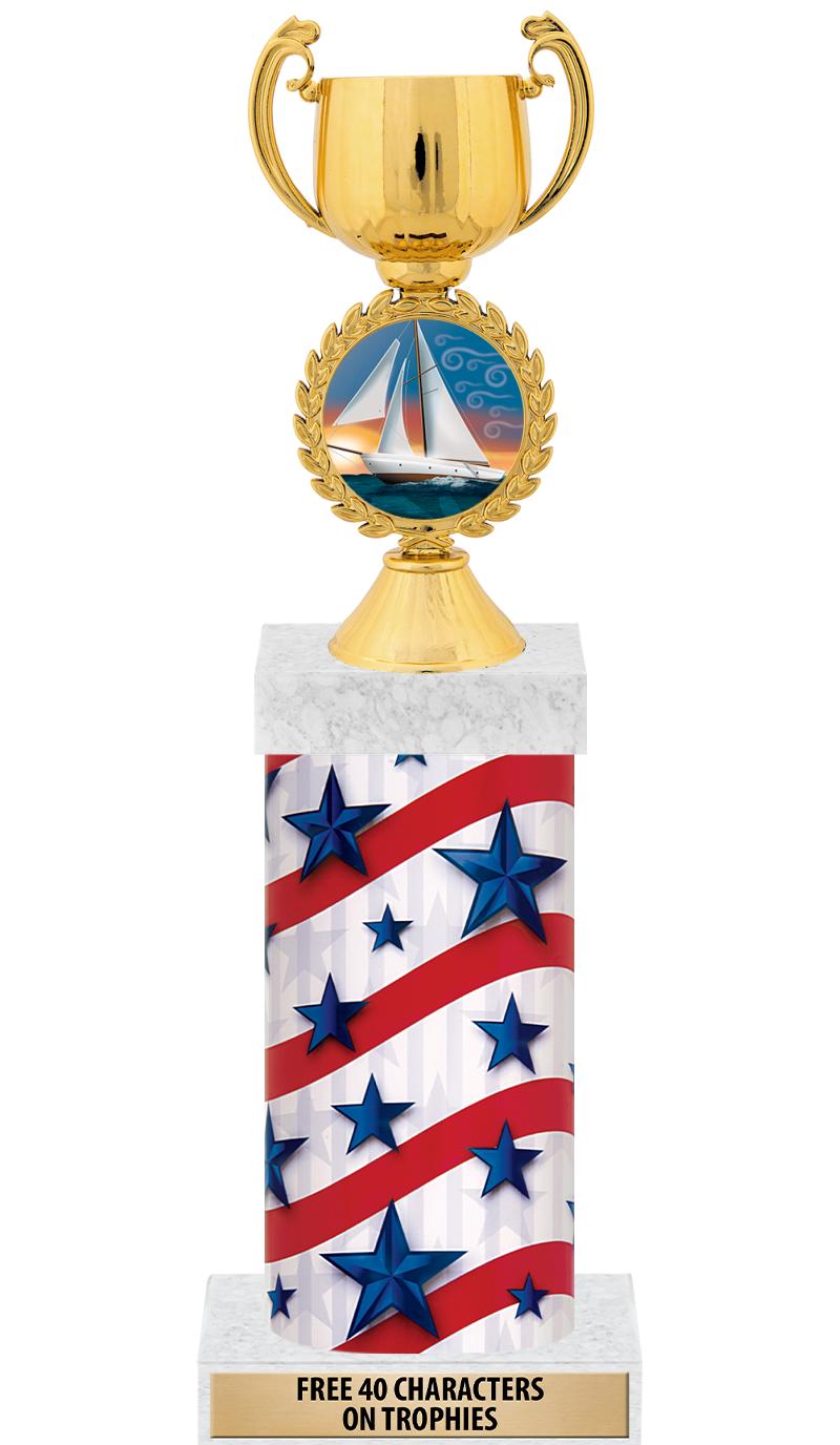 14" AMER GLORY GD FIG SQR TRP