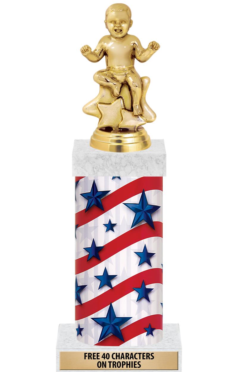 14" AMER GLORY GD FIG SQR TRP