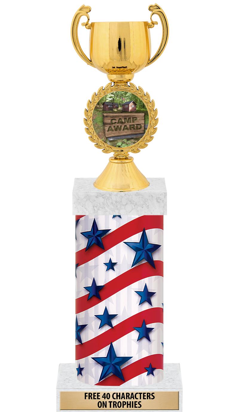 14" AMER GLORY GD FIG SQR TRP