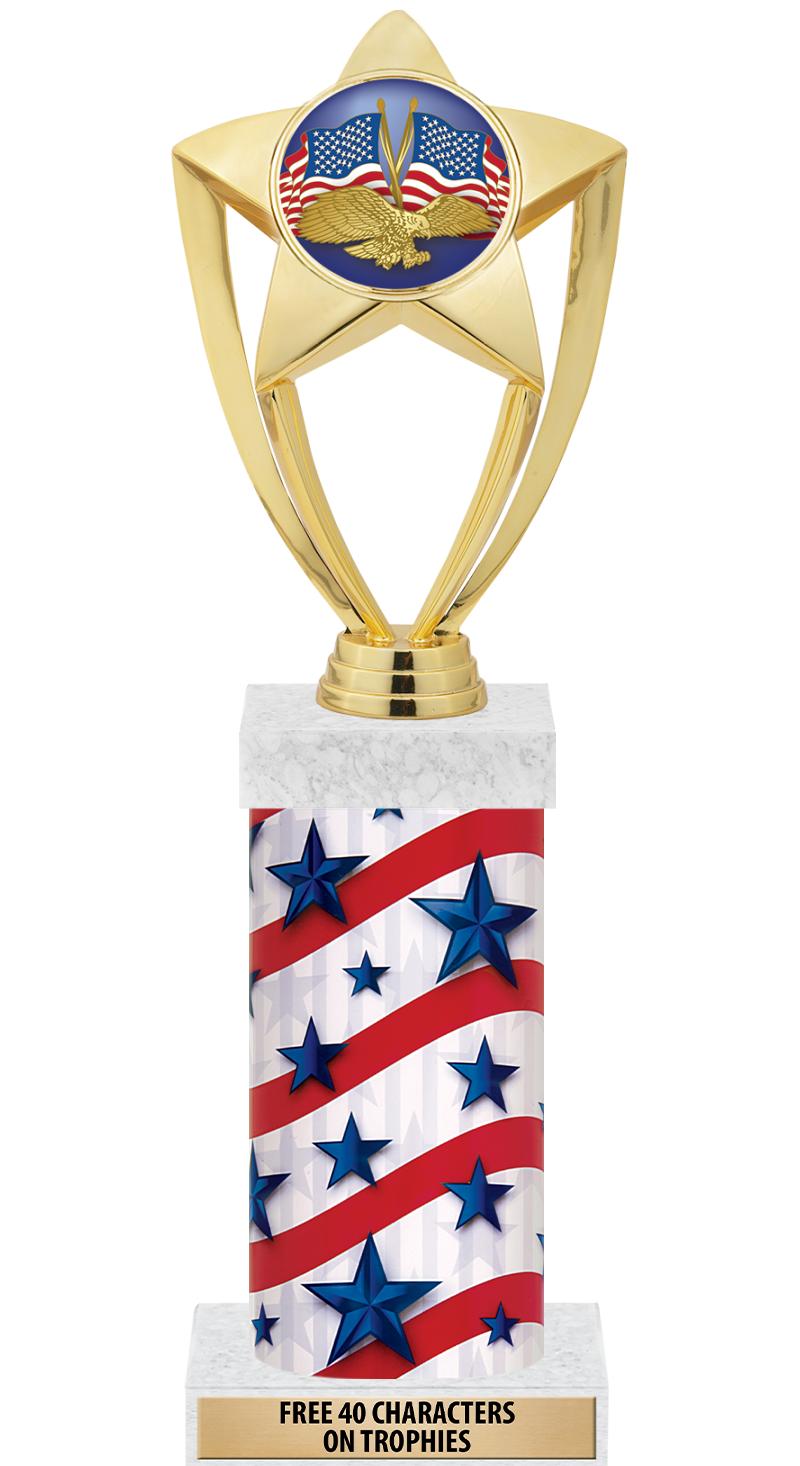 14" AMER GLORY GD FIG SQR TRP