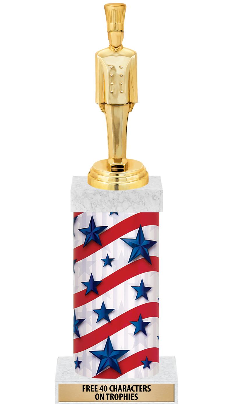 14" AMER GLORY GD FIG SQR TRP