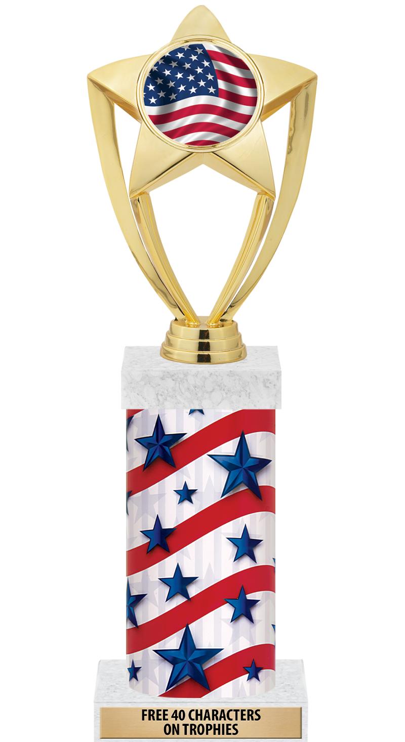 14" AMER GLORY GD FIG SQR TRP