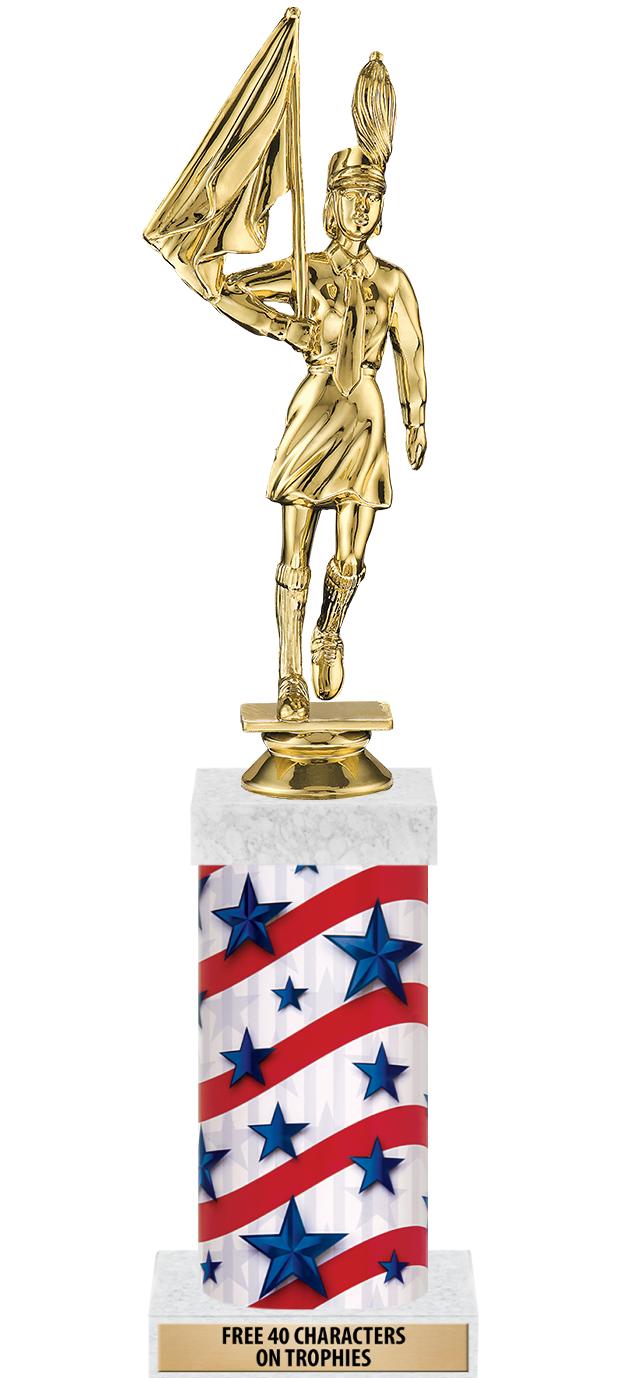14" AMER GLORY GD FIG SQR TRP