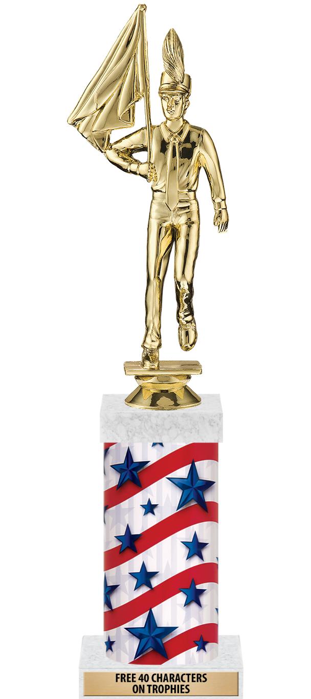 14" AMER GLORY GD FIG SQR TRP