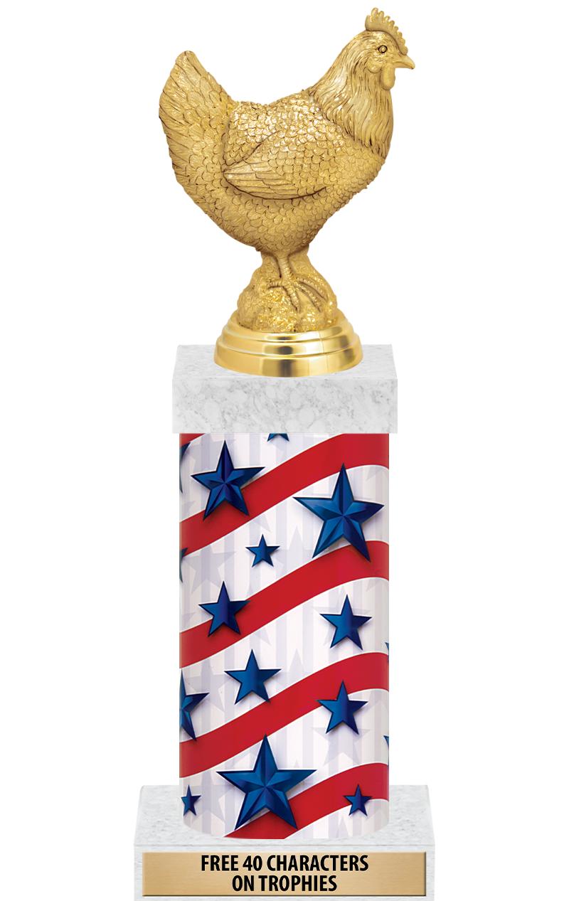 14" AMER GLORY GD FIG SQR TRP