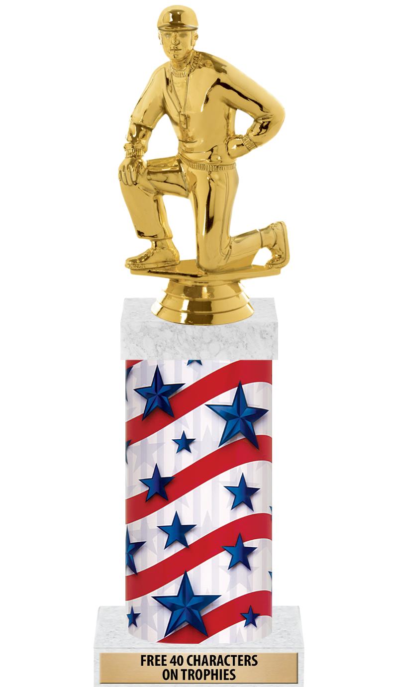 14" AMER GLORY GD FIG SQR TRP