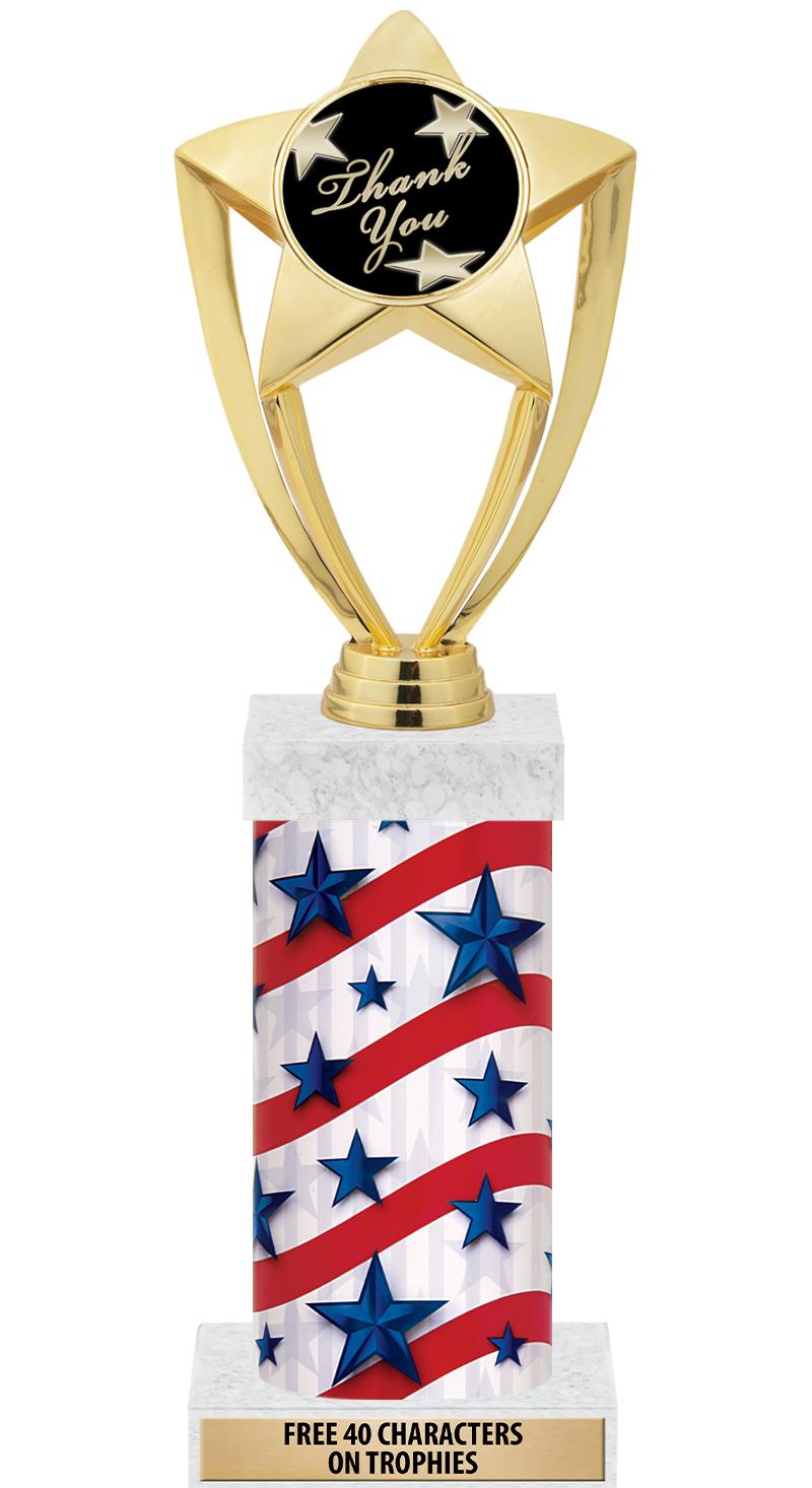 14" AMER GLORY GD FIG SQR TRP