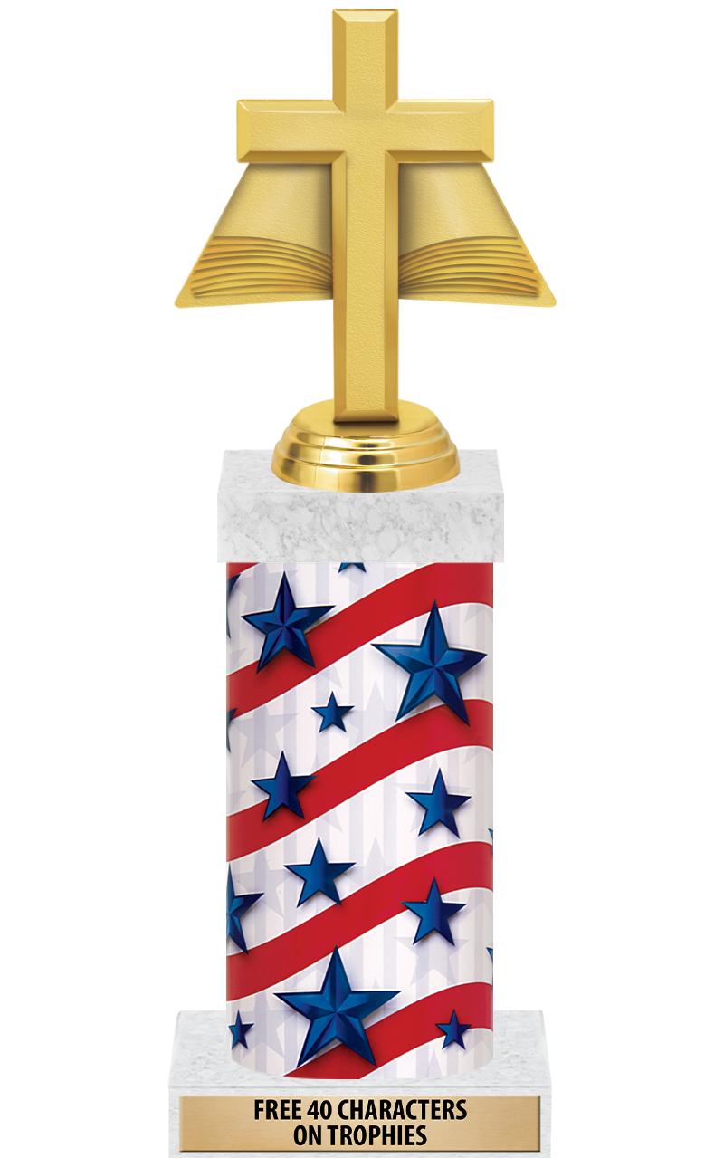 14" AMER GLORY GD FIG SQR TRP