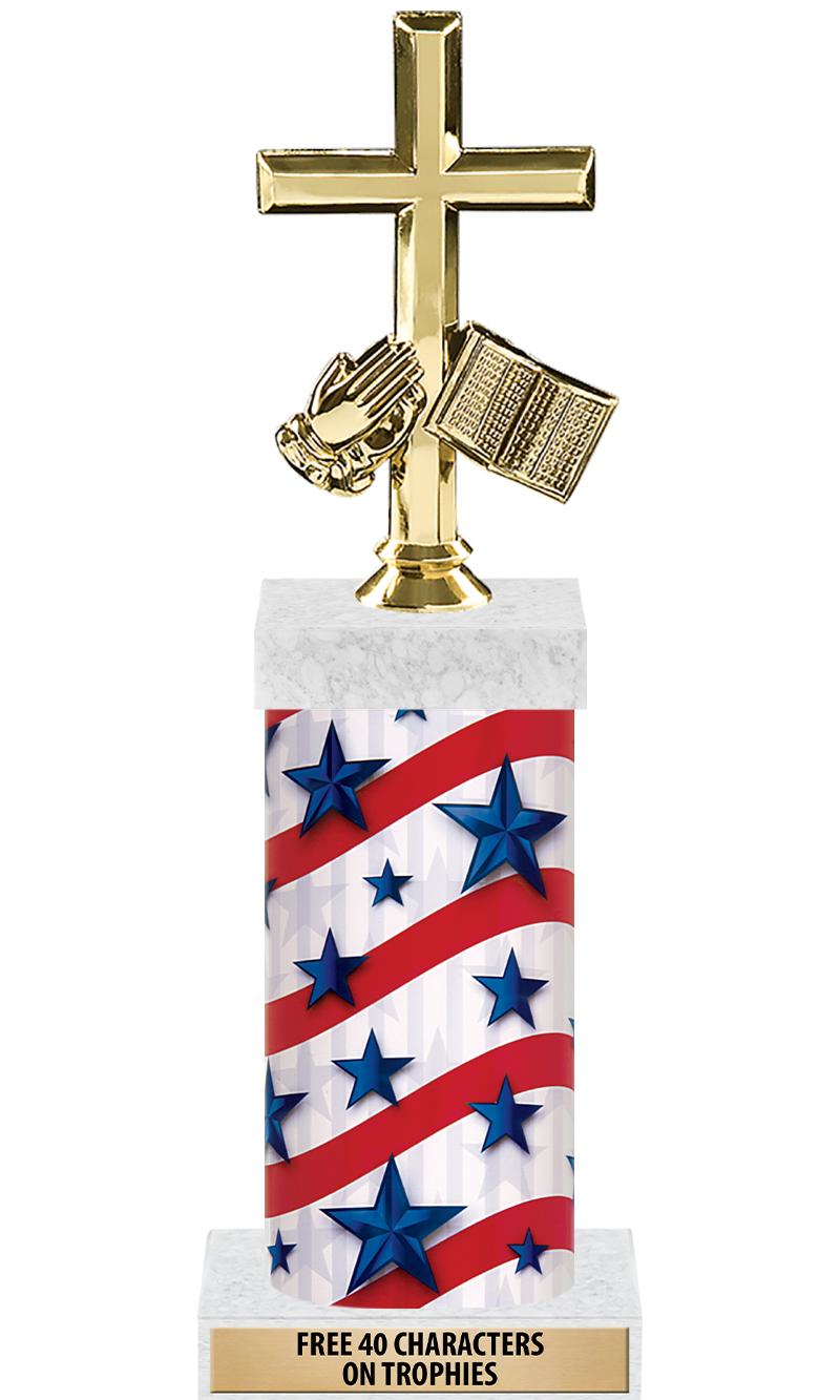 14" AMER GLORY GD FIG SQR TRP