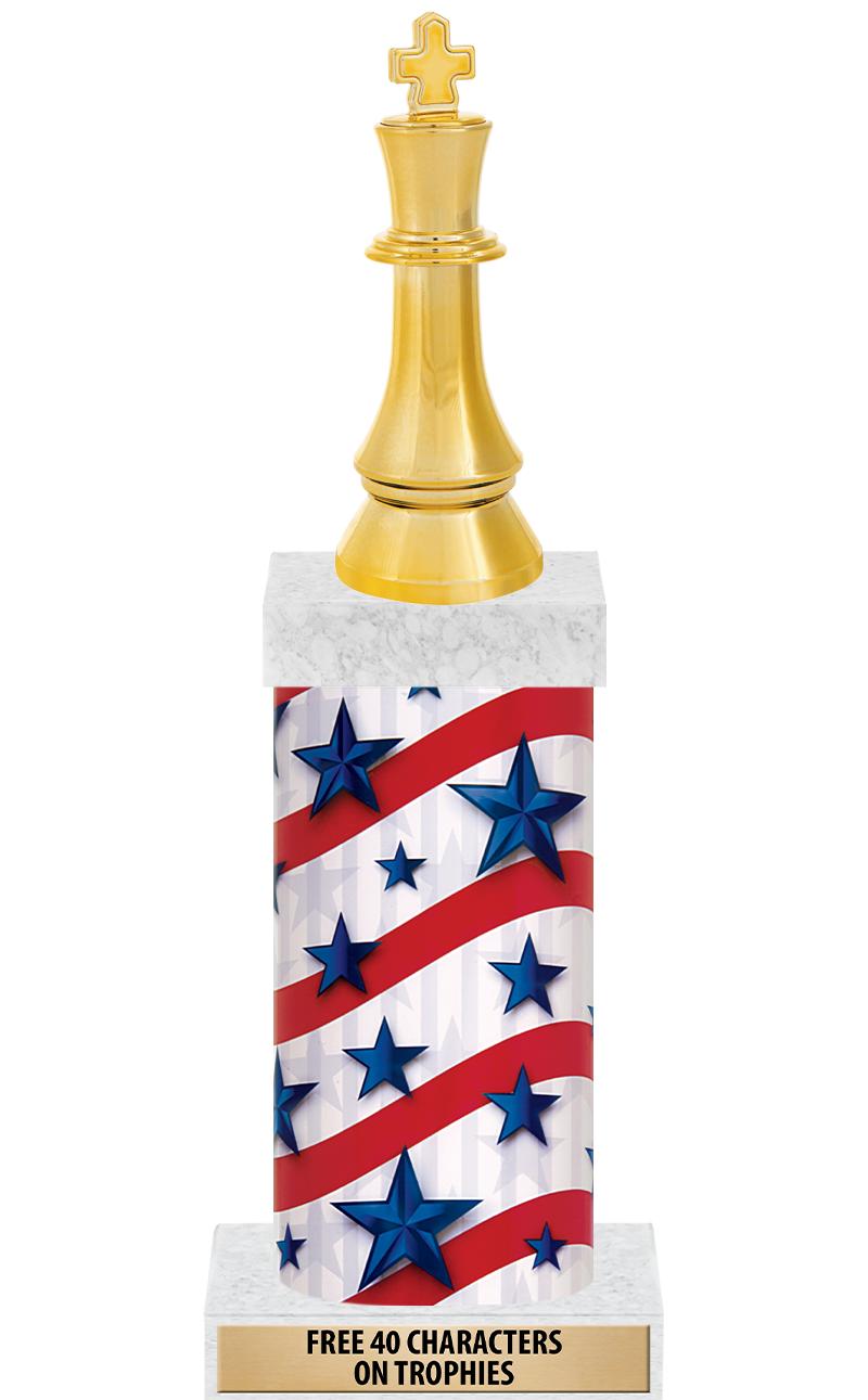 14" AMER GLORY GD FIG SQR TRP