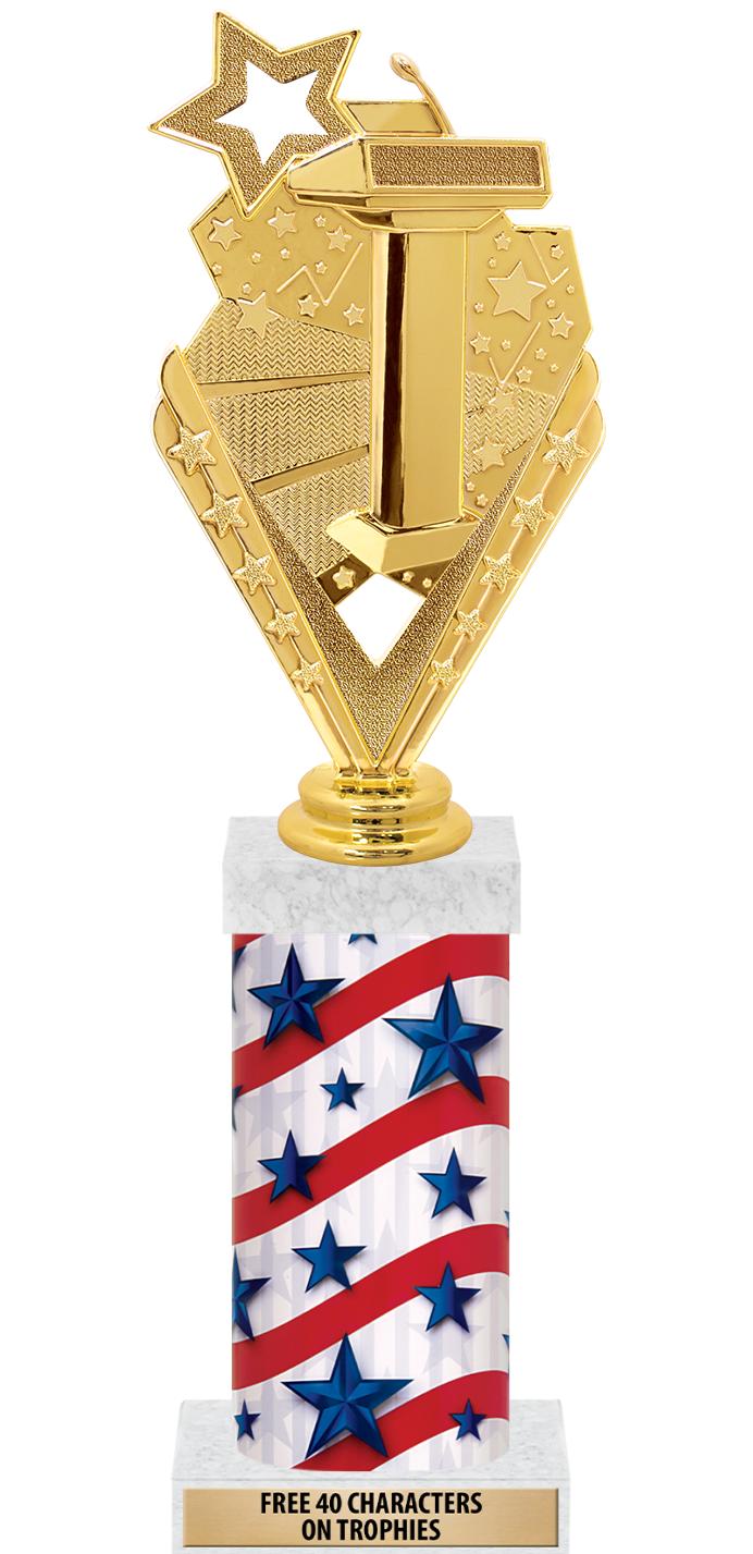 14" AMER GLORY GD FIG SQR TRP