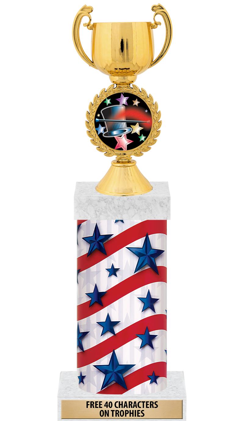 14" AMER GLORY GD FIG SQR TRP