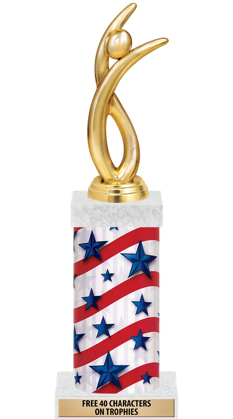 14" AMER GLORY GD FIG SQR TRP