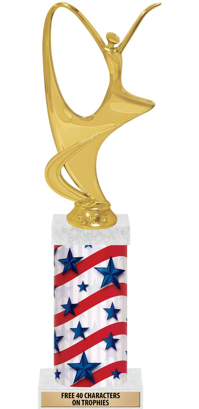 14" AMER GLORY GD FIG SQR TRP