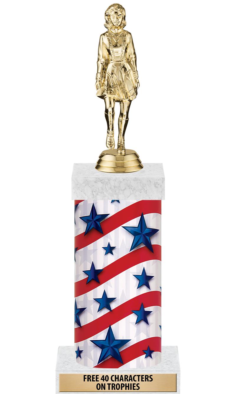 14" AMER GLORY GD FIG SQR TRP