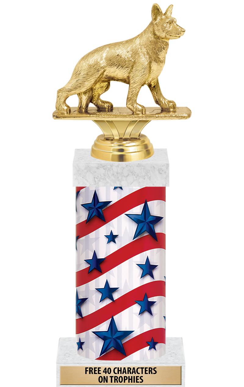 14" AMER GLORY GD FIG SQR TRP