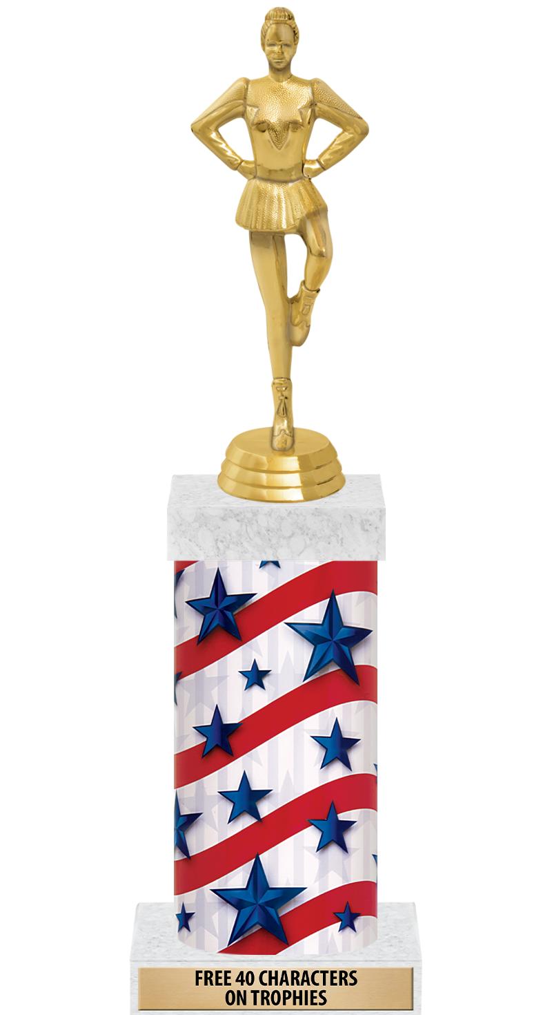 14" AMER GLORY GD FIG SQR TRP