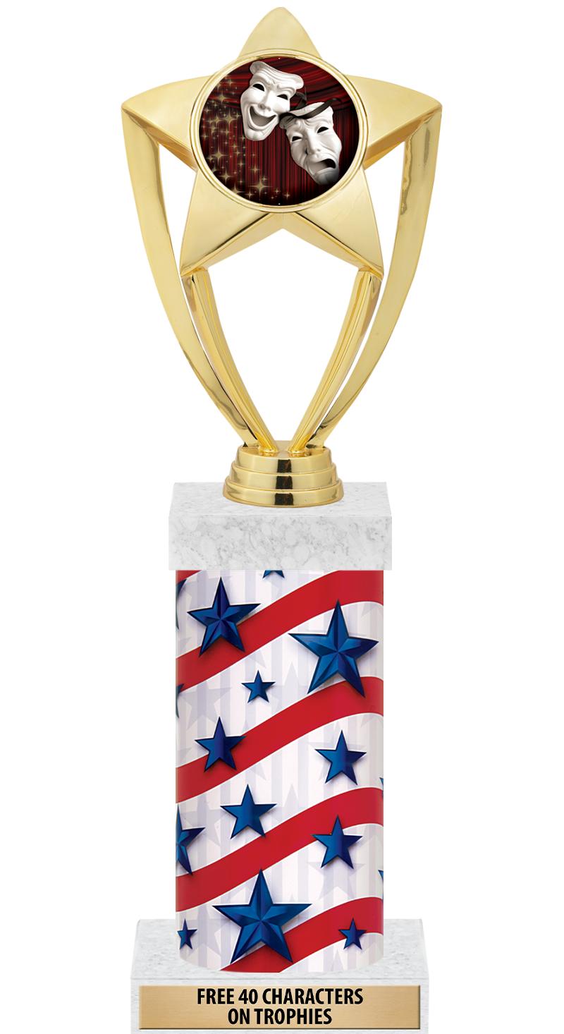 14" AMER GLORY GD FIG SQR TRP