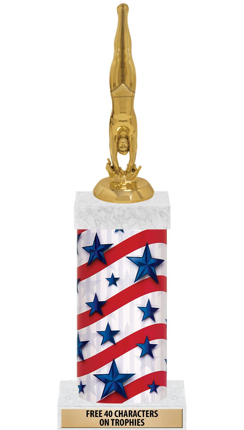 14" AMER GLORY GD FIG SQR TRP