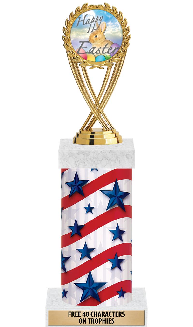 14" AMER GLORY GD FIG SQR TRP