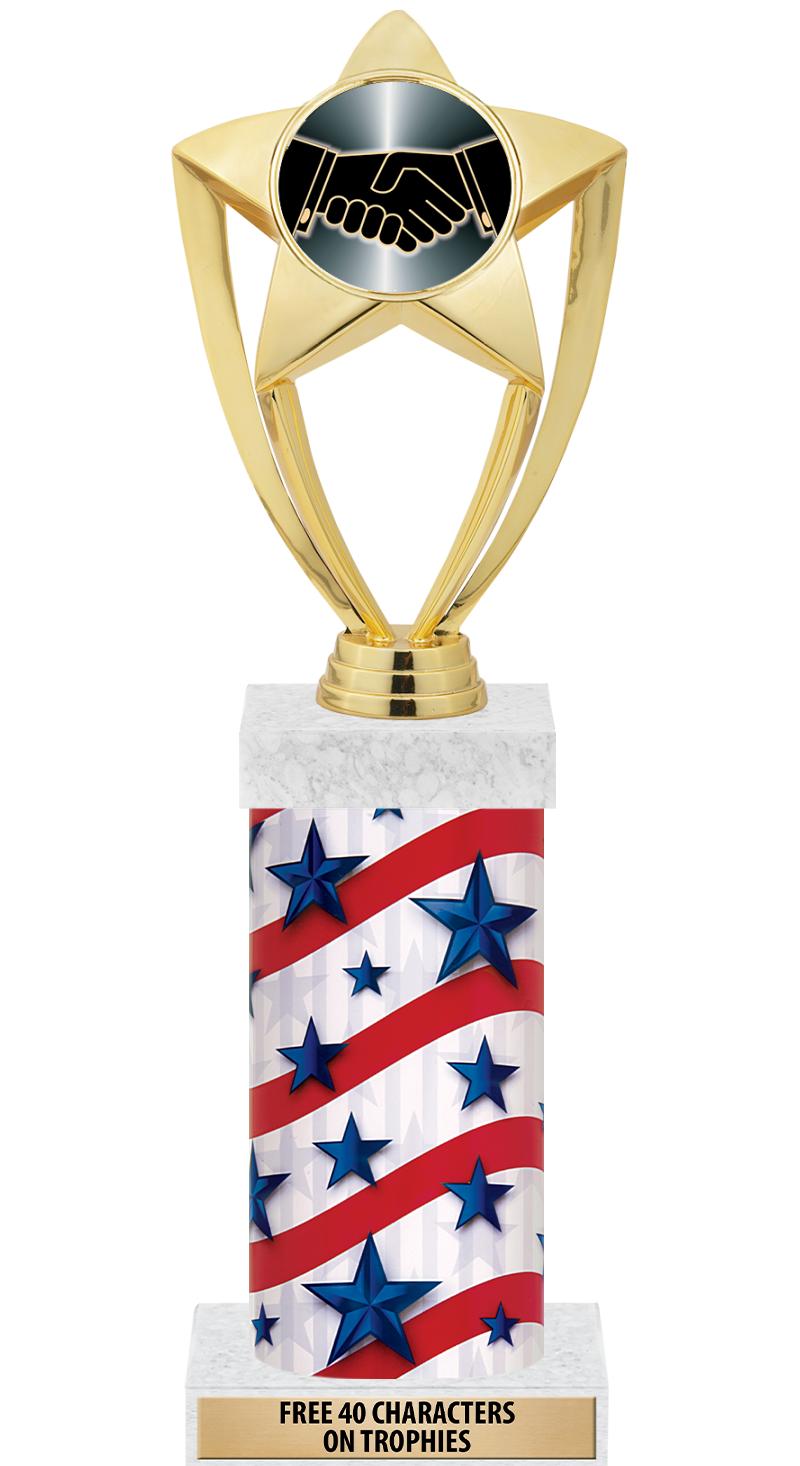 14" AMER GLORY GD FIG SQR TRP