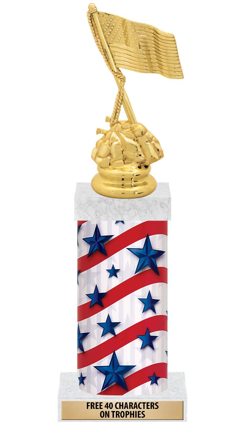 14" AMER GLORY GD FIG SQR TRP