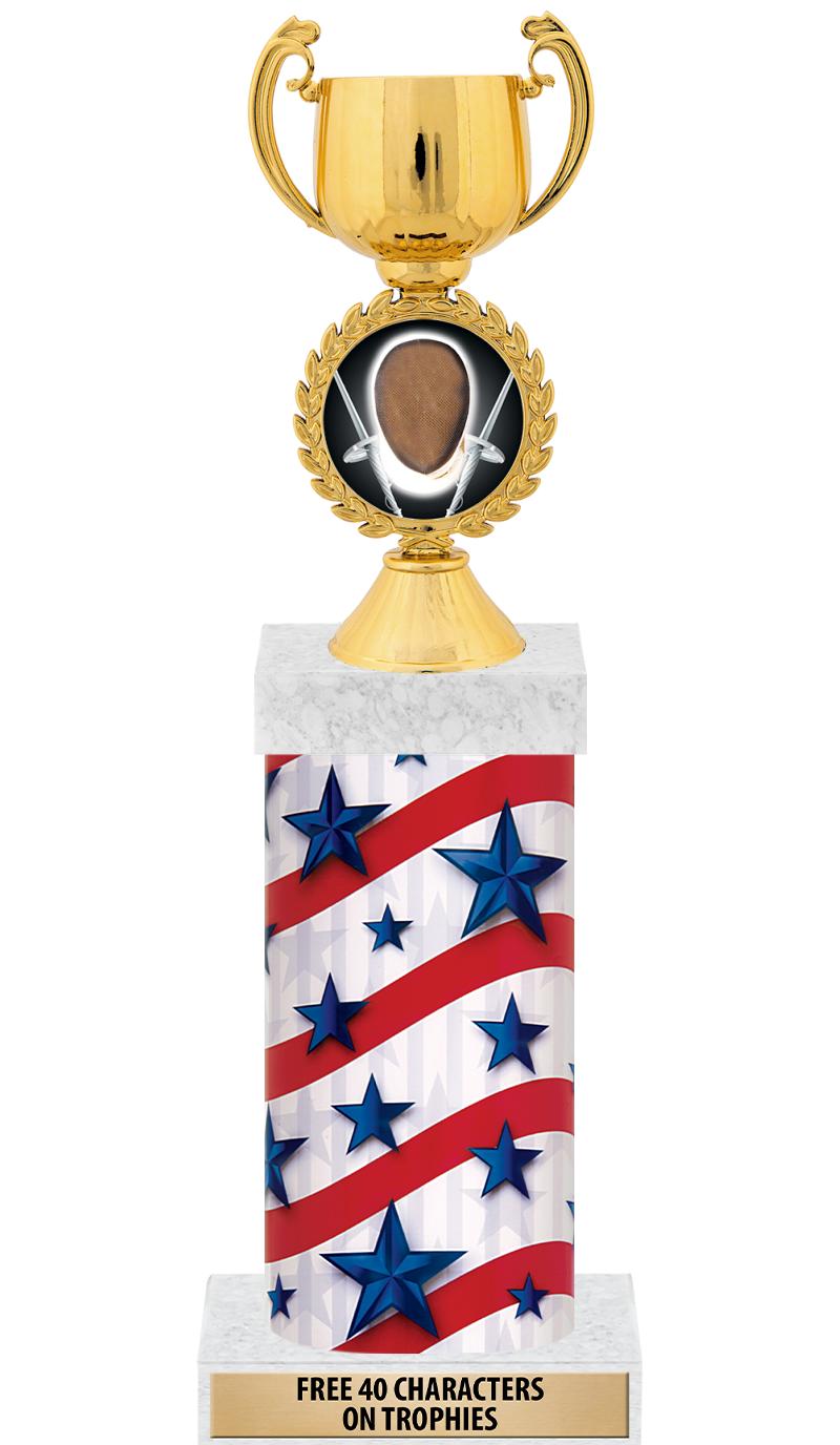 14" AMER GLORY GD FIG SQR TRP