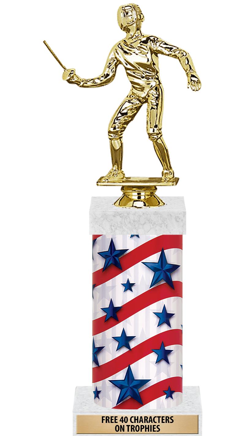 14" AMER GLORY GD FIG SQR TRP