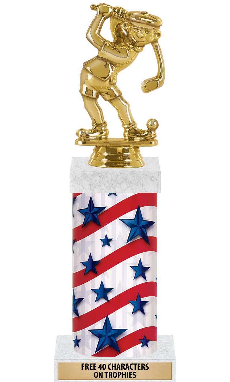 14" AMER GLORY GD FIG SQR TRP