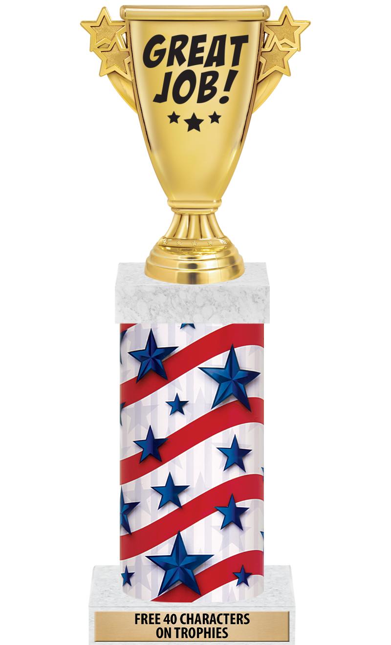 14" AMER GLORY GD FIG SQR TRP