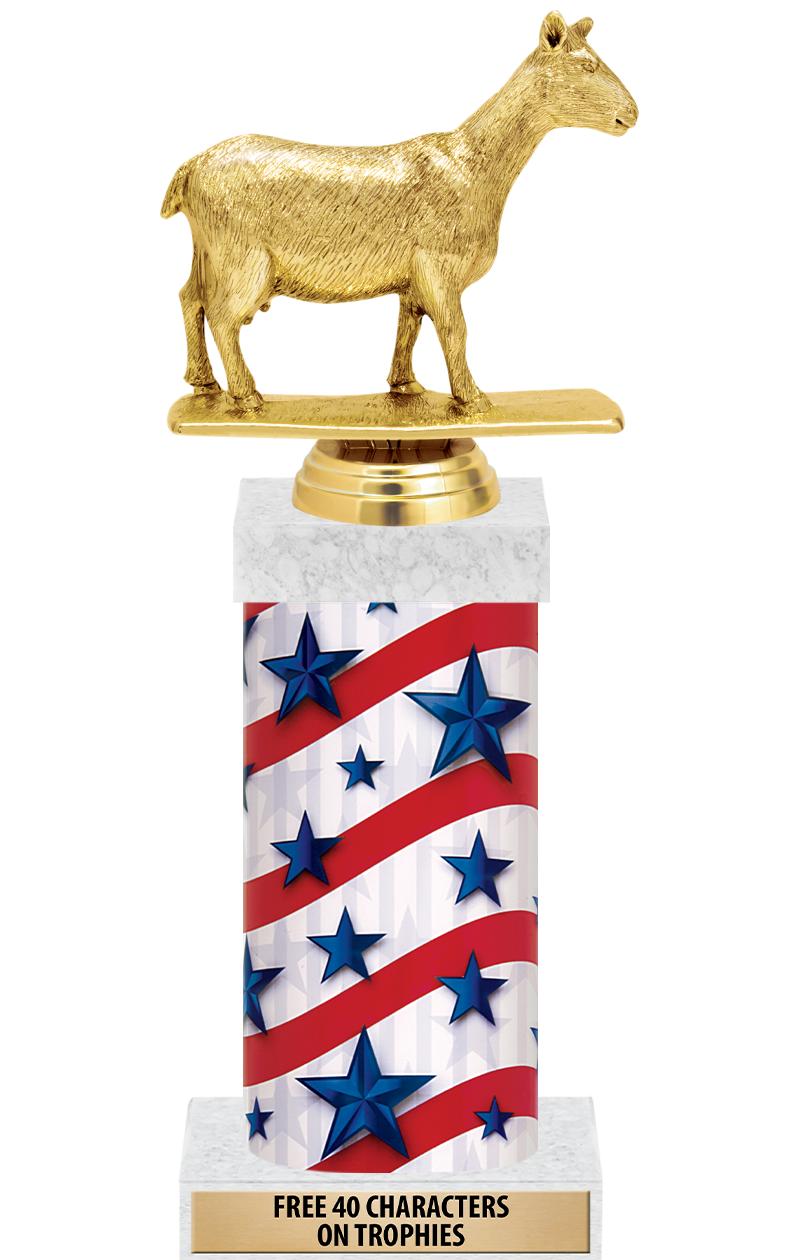 14" AMER GLORY GD FIG SQR TRP