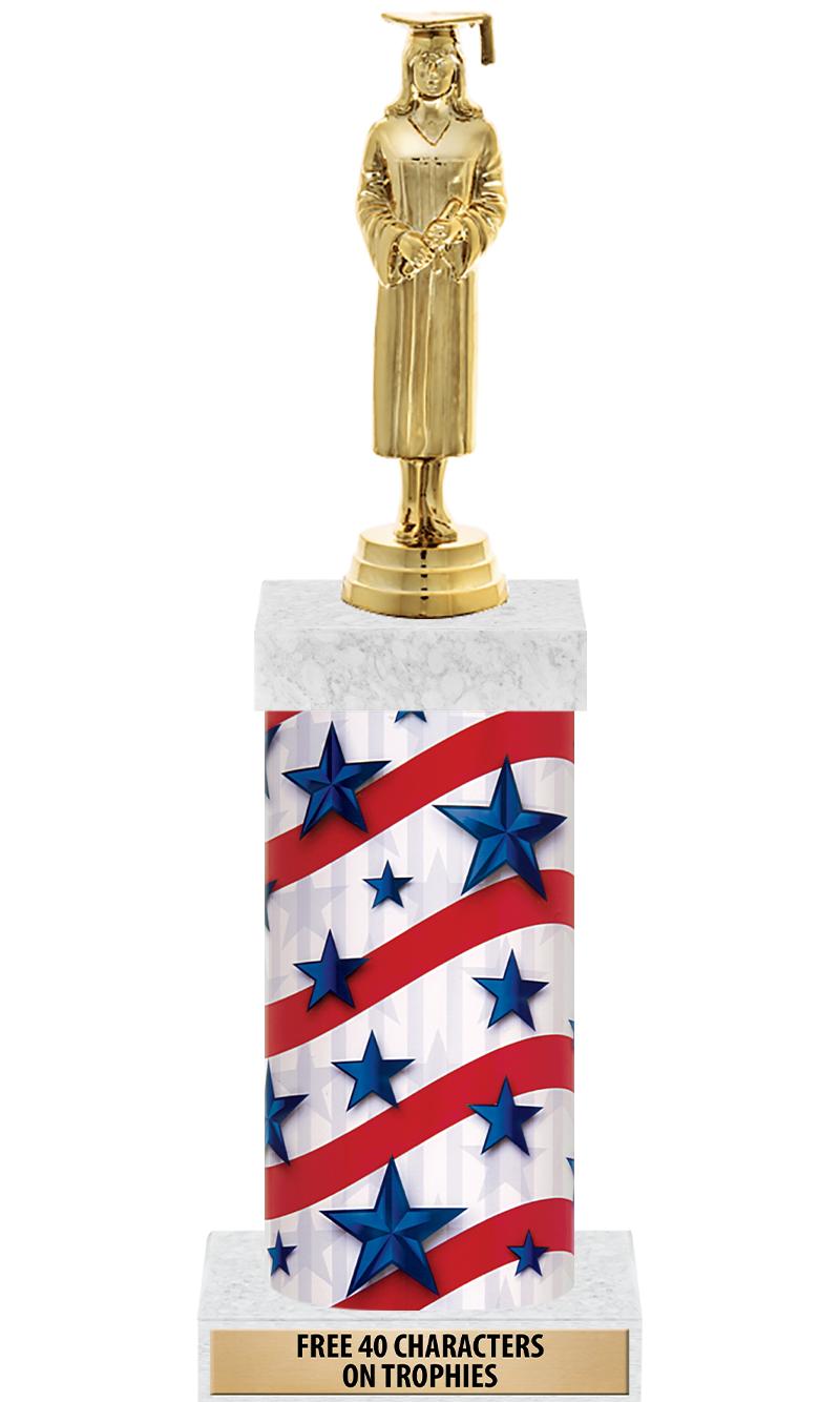 14" AMER GLORY GD FIG SQR TRP