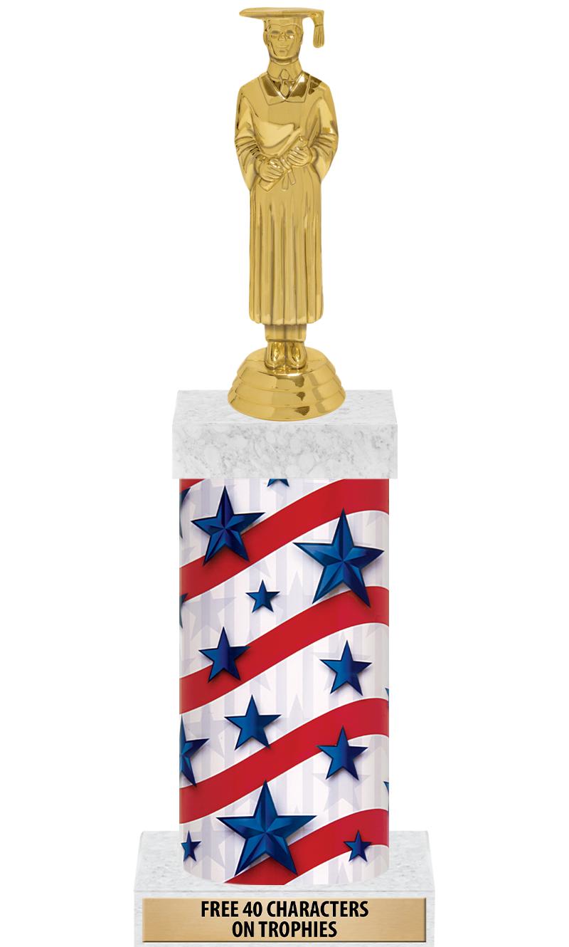 14" AMER GLORY GD FIG SQR TRP