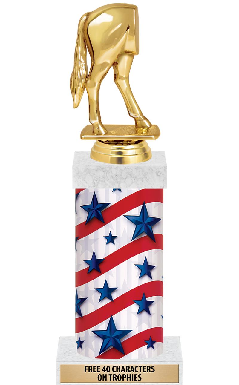 14" AMER GLORY GD FIG SQR TRP