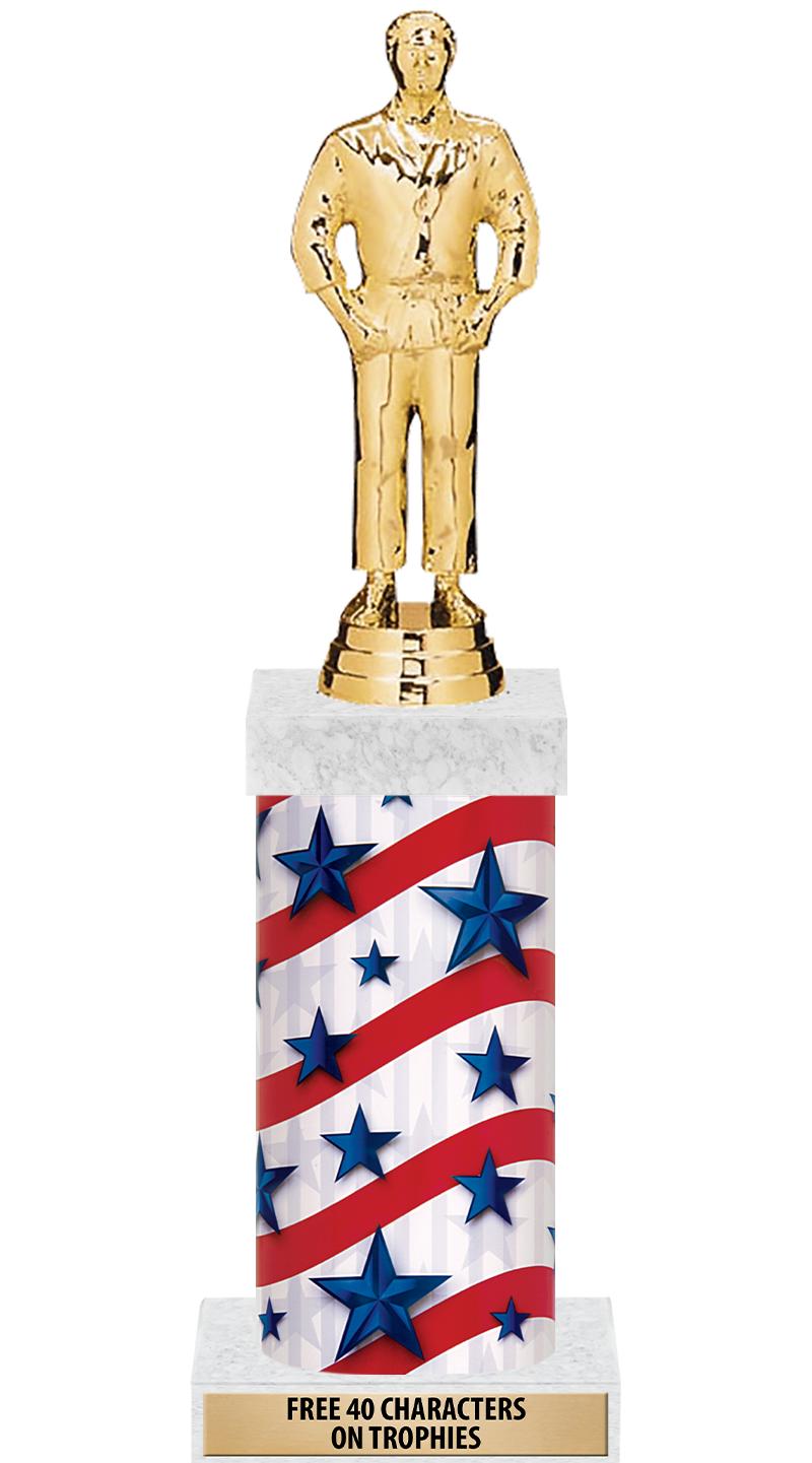 14" AMER GLORY GD FIG SQR TRP