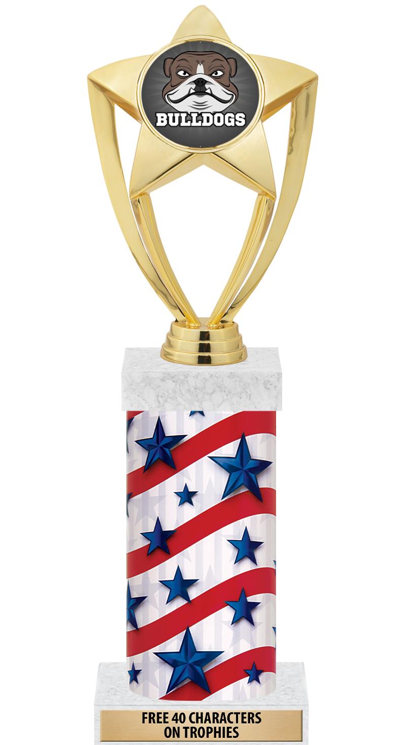 14" AMER GLORY GD FIG SQR TRP