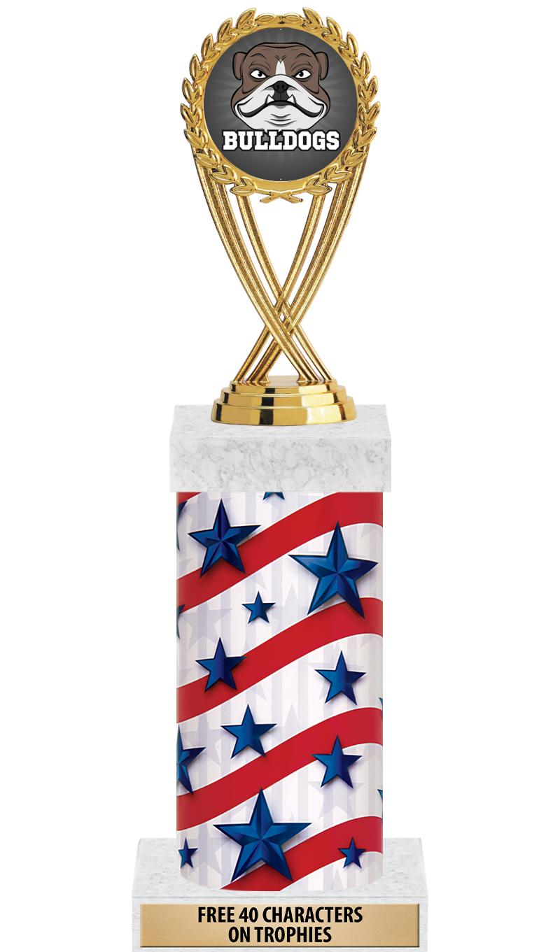 14" AMER GLORY GD FIG SQR TRP