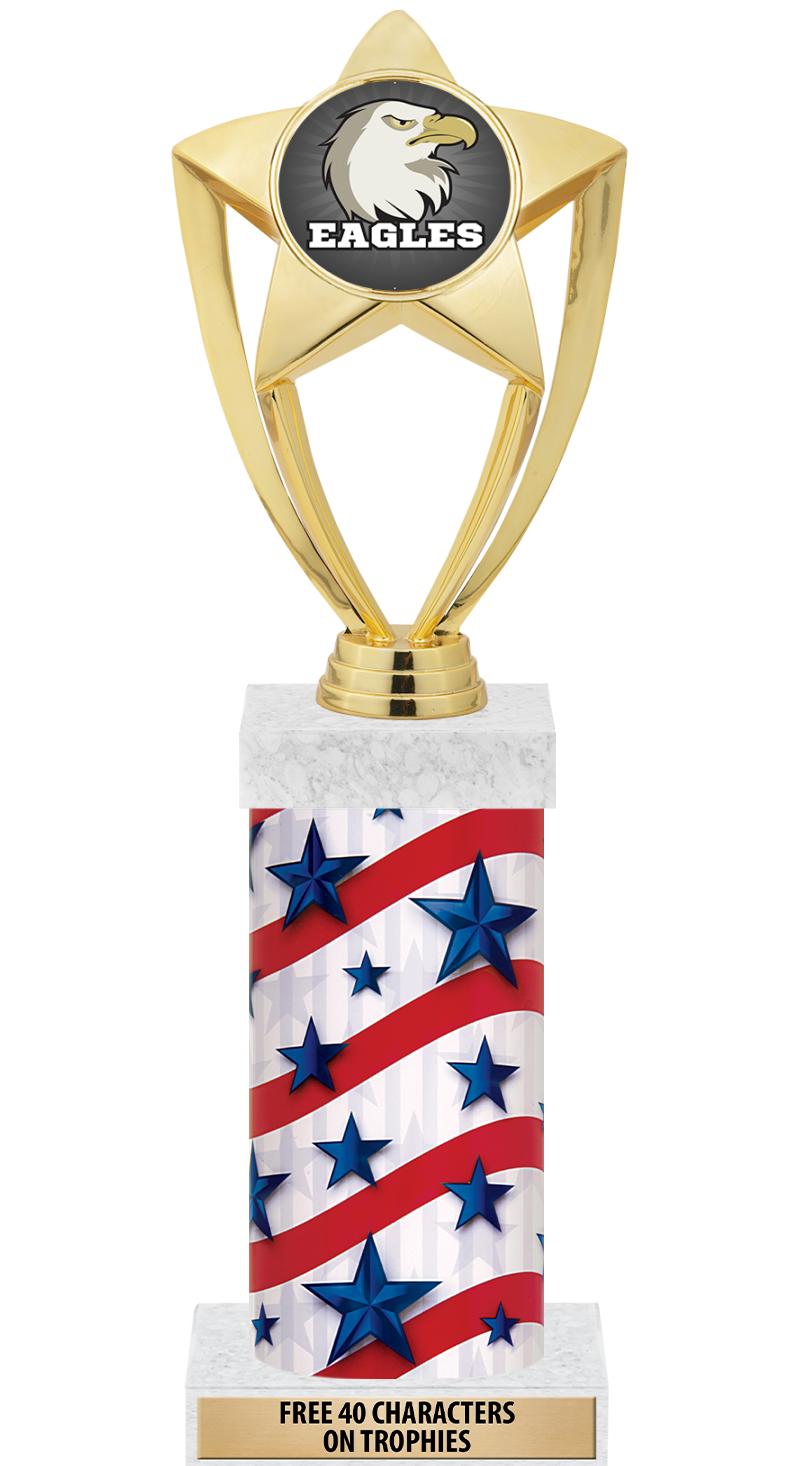 14" AMER GLORY GD FIG SQR TRP