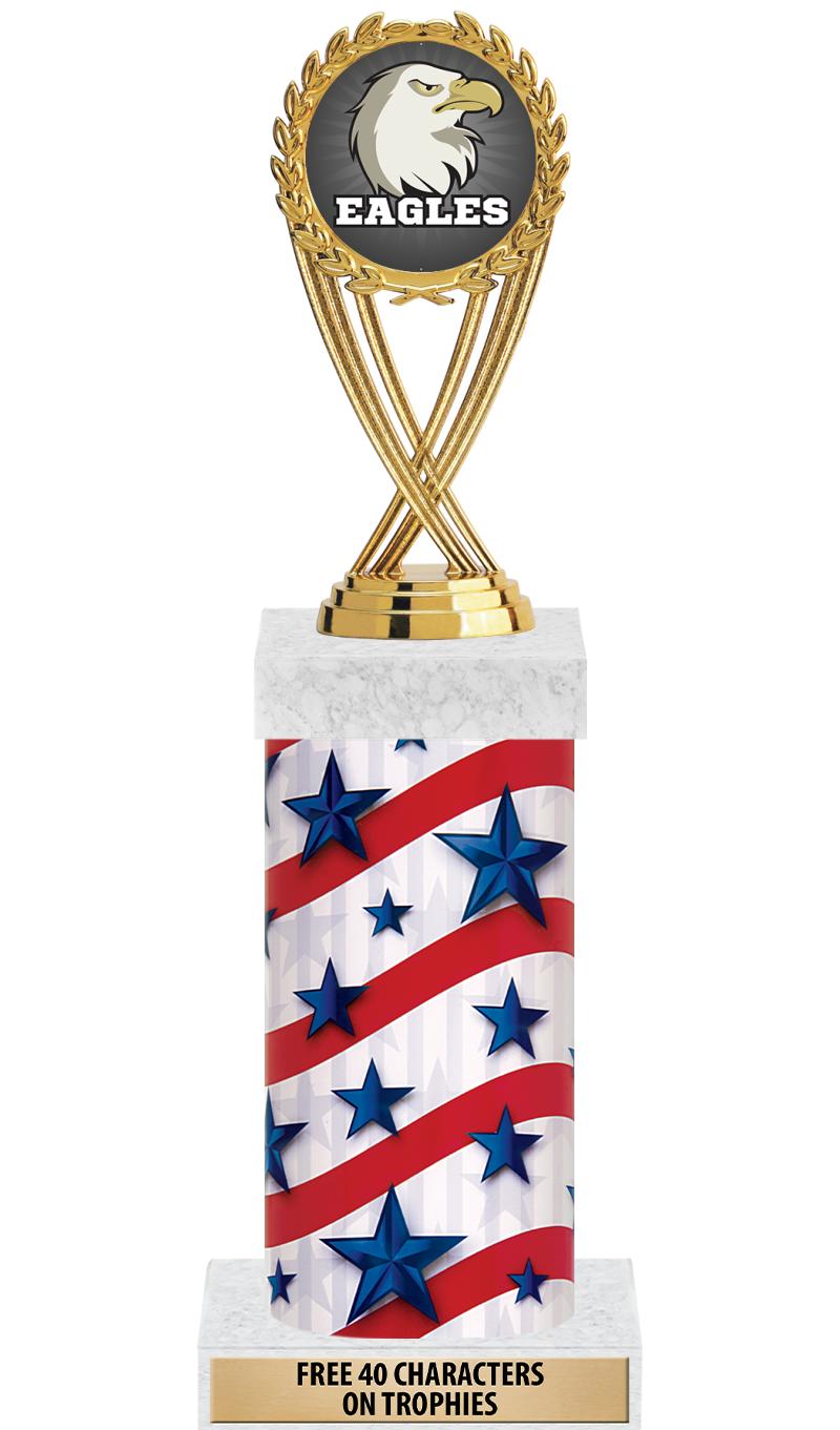 14" AMER GLORY GD FIG SQR TRP