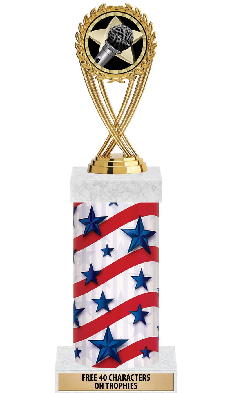 14" AMER GLORY GD FIG SQR TRP