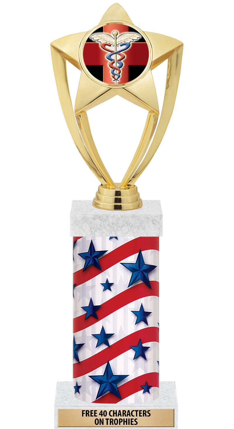14" AMER GLORY GD FIG SQR TRP